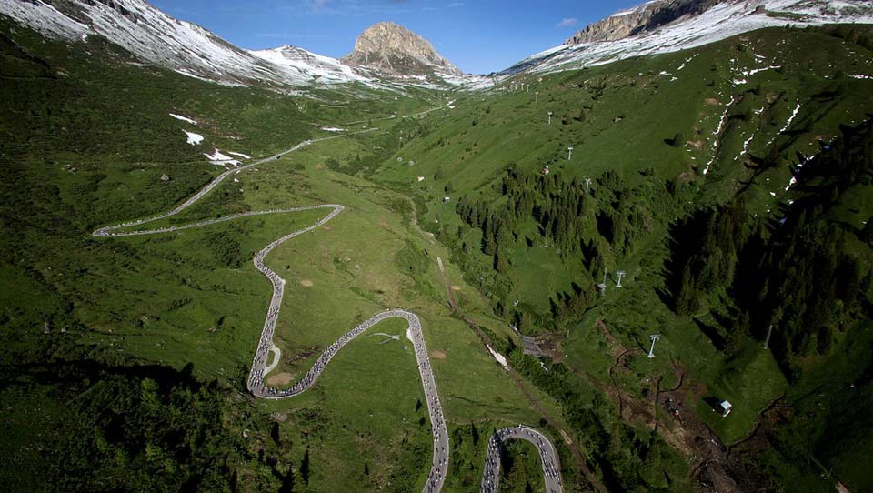 Passo Pordoi Maratona dles Dolomites