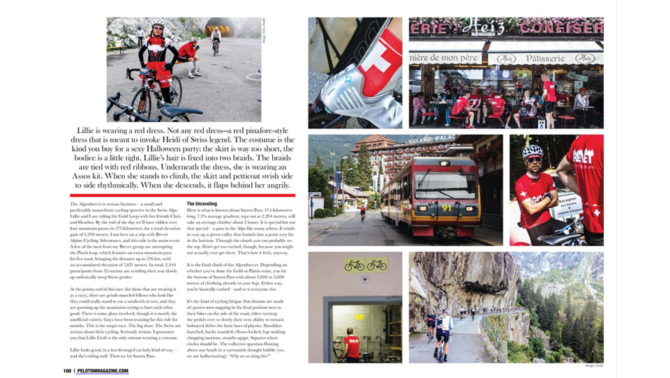 Peloton Magazine Alpenbrevet Article