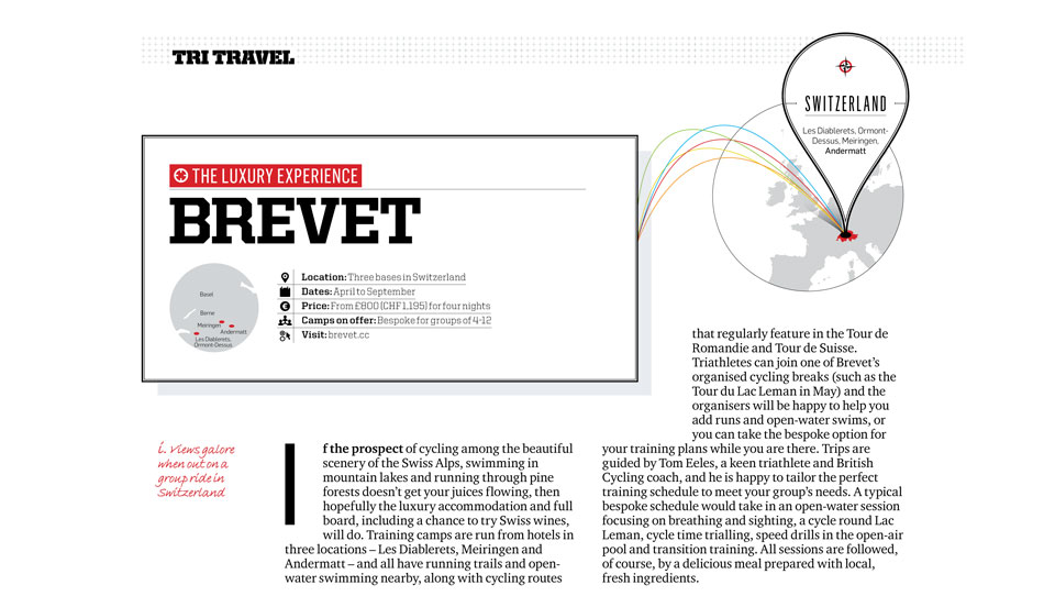 Triathlon Plus Magazine chose Brevet as "Best for Luxury" in their European Training Camps review