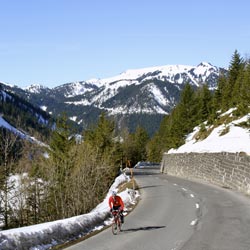 Talented Matese rider Carl Attard on the Col du Pillon in preparation for the Maltese National Championships on a Brevet Bespoke Training Camp