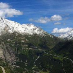 At 2,429m the Furka Pass marks the high point of Brevet's Tour du Haslital cycling holiday | Brevet Alpine Cycling Adventures